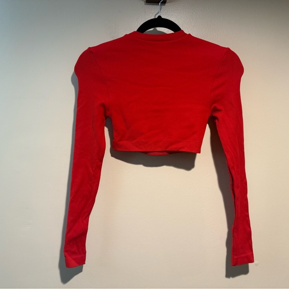 SET Active Womens red sculpt flex long sleeve top size small - Picture 7 of 9